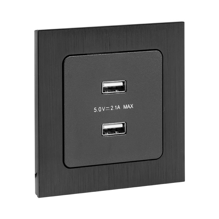 Механизм розетки  EZR16-028-10-2USB