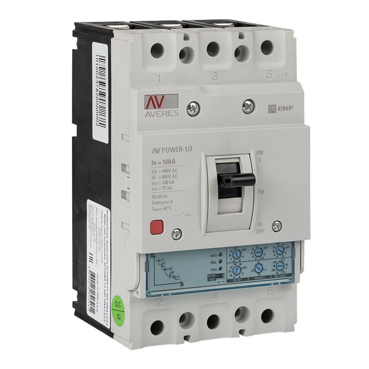Выключатель автоматический  mccb-13-160-2.0-av