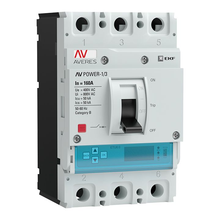 Выключатель автоматический  mccb-13-160-6.2-av