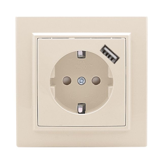 Розетка силовая  ERR16-028-200-USB