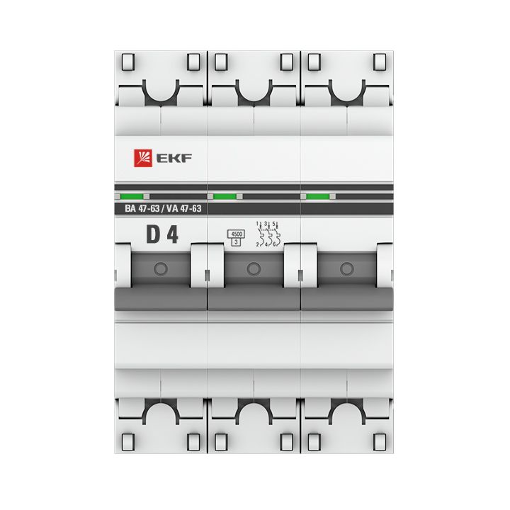 Выключатель автоматический  mcb4763-3-04D-pro