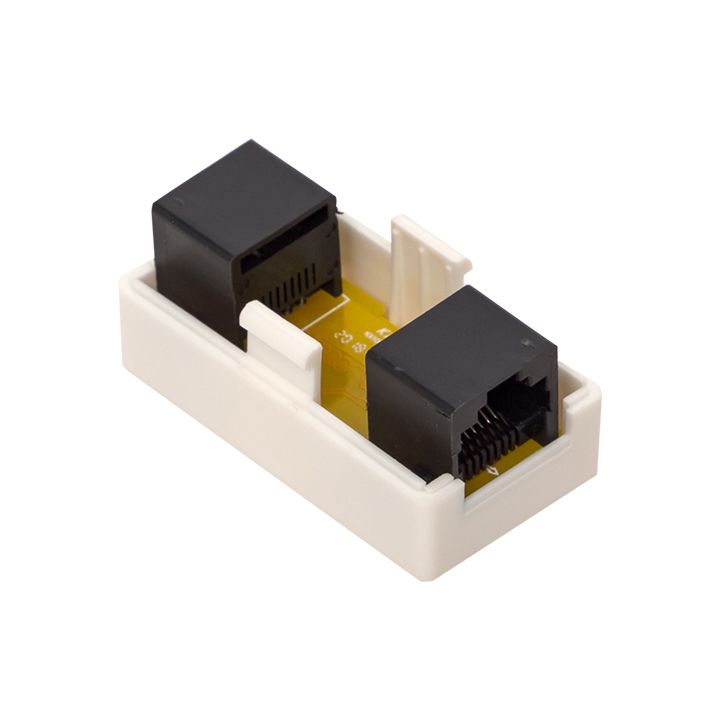 Соединитель проходной  TRC-INLC-2RJ45-5EUTP-WH