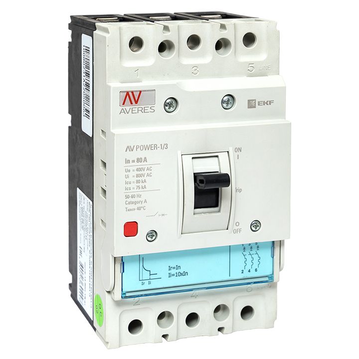 Выключатель автоматический  mccb-13-80H-TR-av