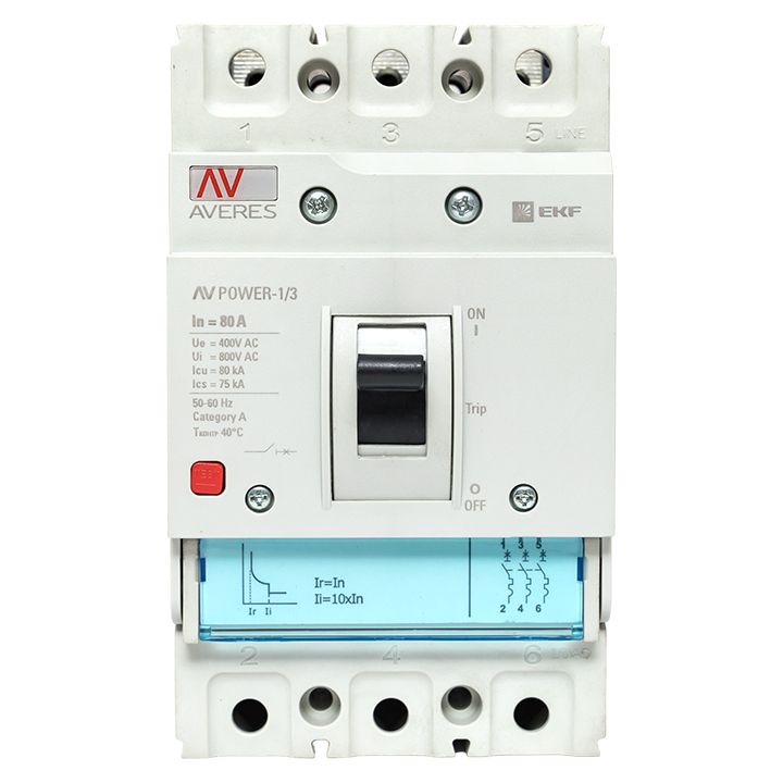 Выключатель автоматический  mccb-13-80H-TR-av