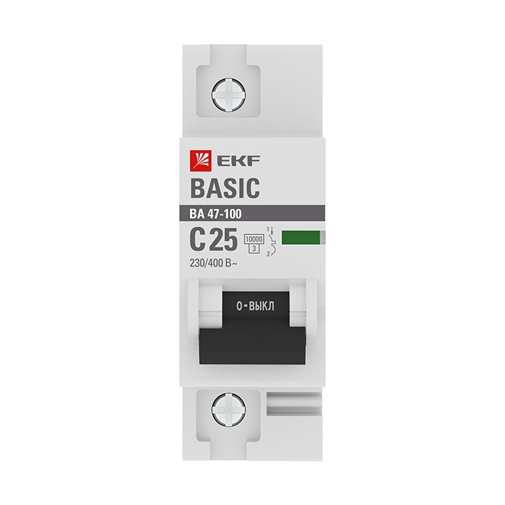 Выключатель автоматический  mcb47100-1-25C-bas
