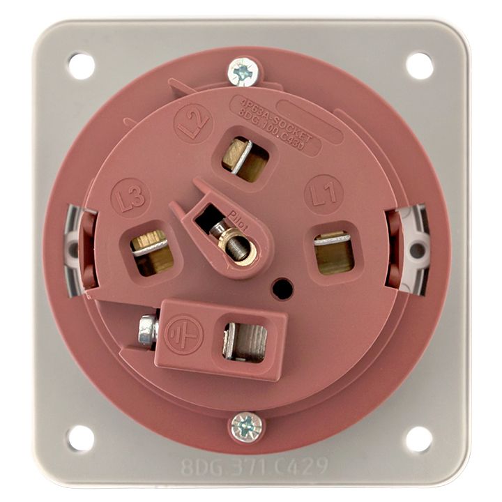 Розетка промышленная  ps-3342-63-380