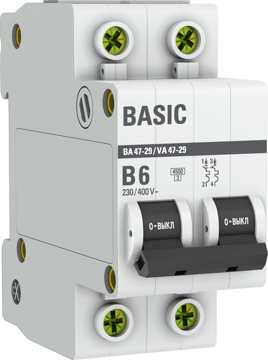 Выключатель автоматический  mcb4729-2-06-B