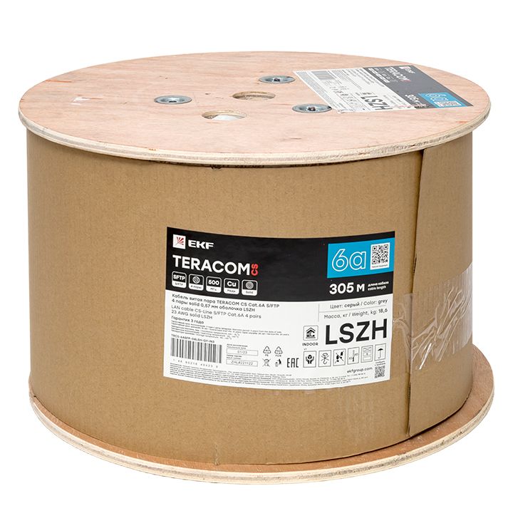 Кабель витая пара  TRCS-6ASFP-04LSH-GY-IN3