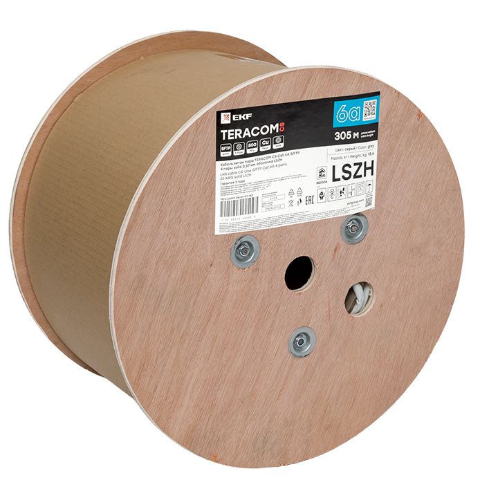 Кабель витая пара  TRCS-6ASFP-04LSH-GY-IN3