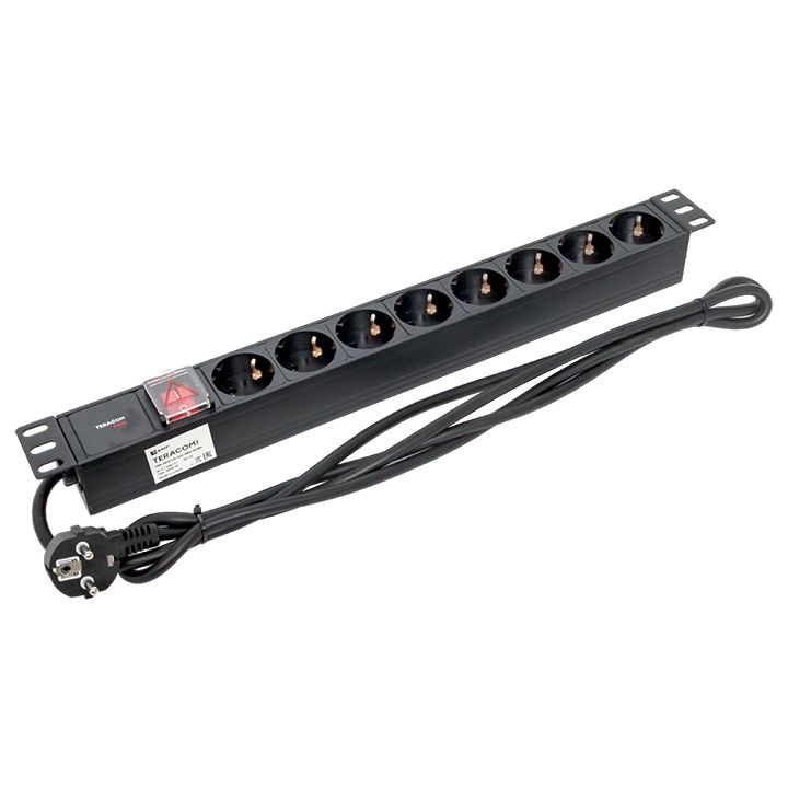 Блок силовых розеток  TRP-HPD-LS-16A-8SH-2MSH