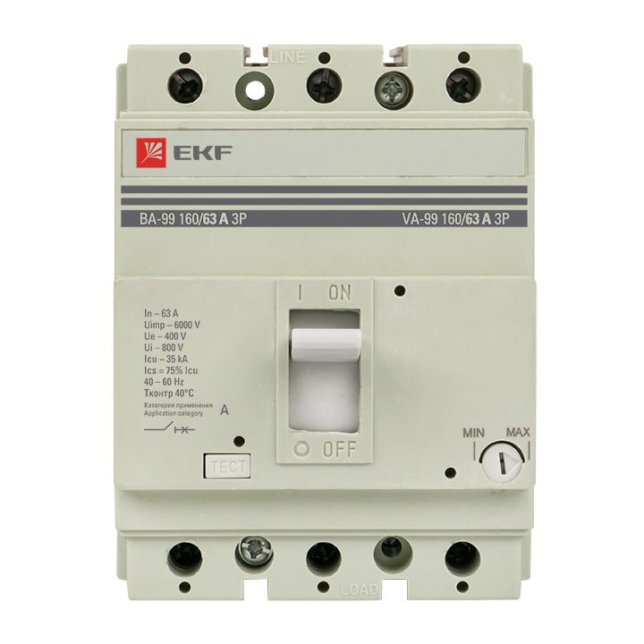 Выключатель автоматический  mccb99-160-63