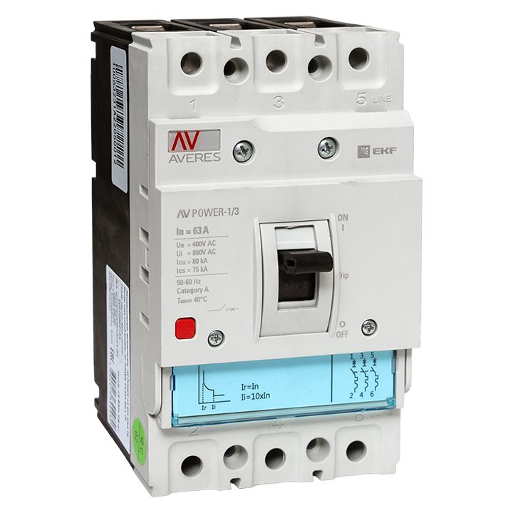 Выключатель автоматический  mccb-13-63H-TR-av