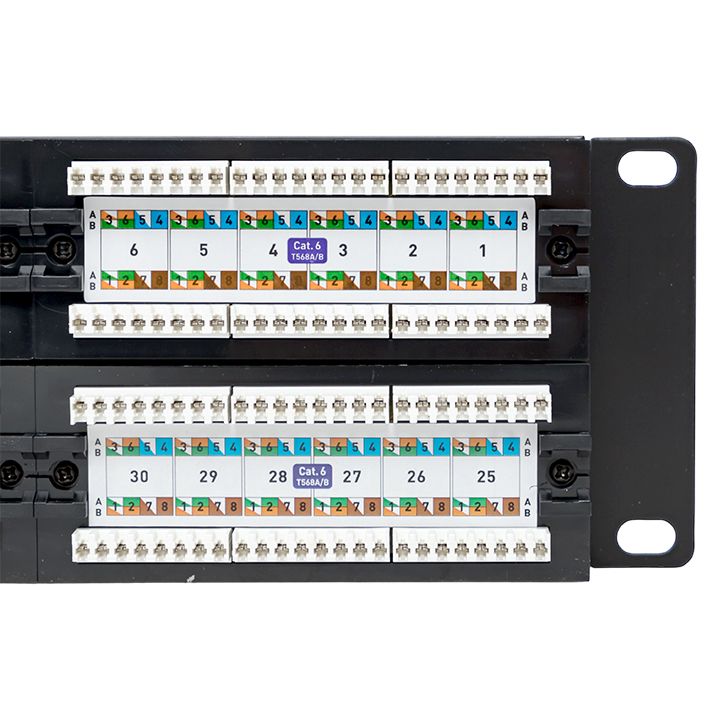 Патч-панель  TRP-PPNL-6UTP-2U48