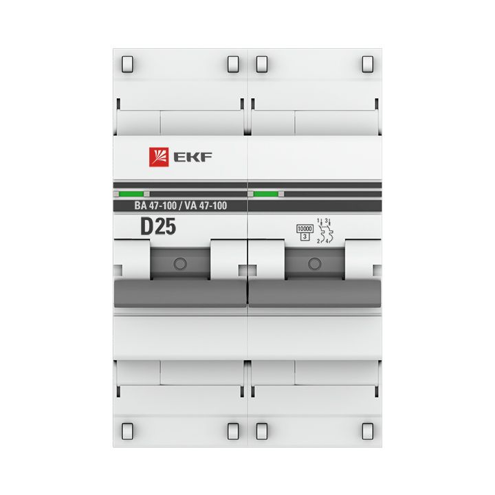 Выключатель автоматический  mcb47100-2-25D-pro