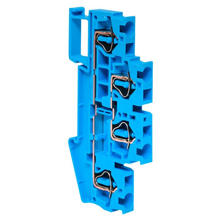 Клемма JXB-ST-4 32А plc-jxb-st-4-4-2-blue