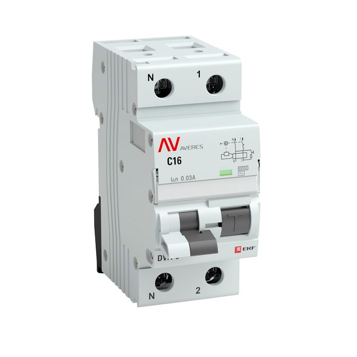 Выключатель автоматический дифференциальный  rcbo6-1pn-25D-100-a-av
