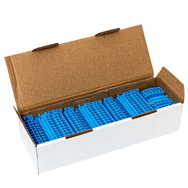Клемма JXB-ST-2.5 24А plc-jxb-st-2.5-4-2-blue