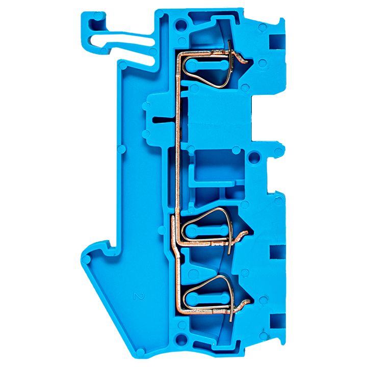 Клемма JXB-ST-2.5 31А plc-jxb-st-2.5-3-blue