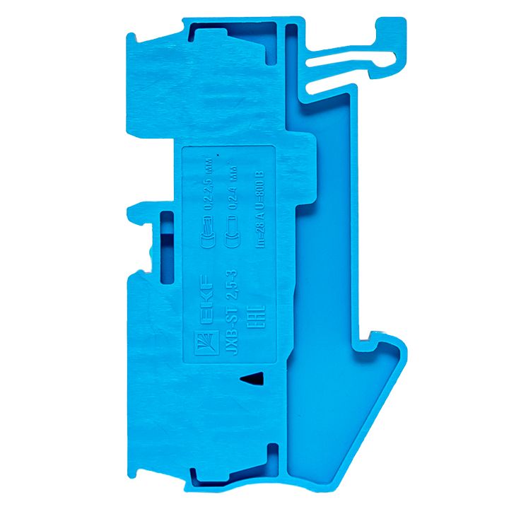 Клемма JXB-ST-2.5 31А plc-jxb-st-2.5-3-blue
