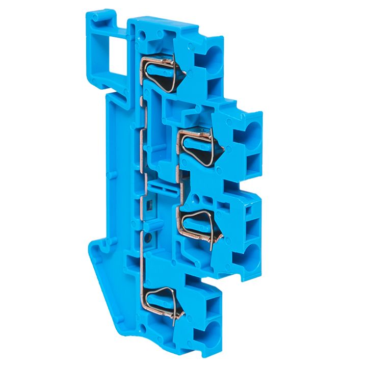 Клемма JXB-ST-2.5 24А plc-jxb-st-2.5-4-2-blue