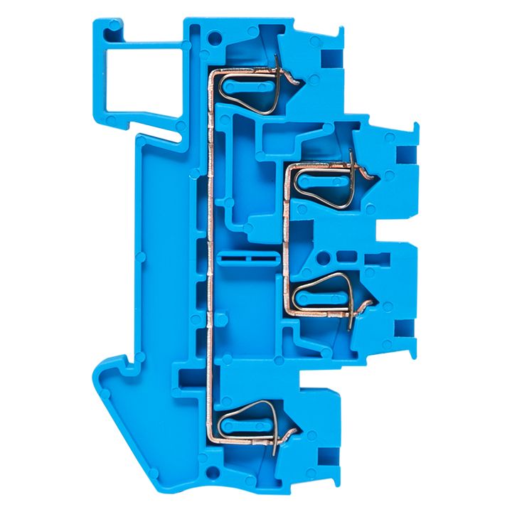 Клемма JXB-ST-2.5 24А plc-jxb-st-2.5-4-2-blue