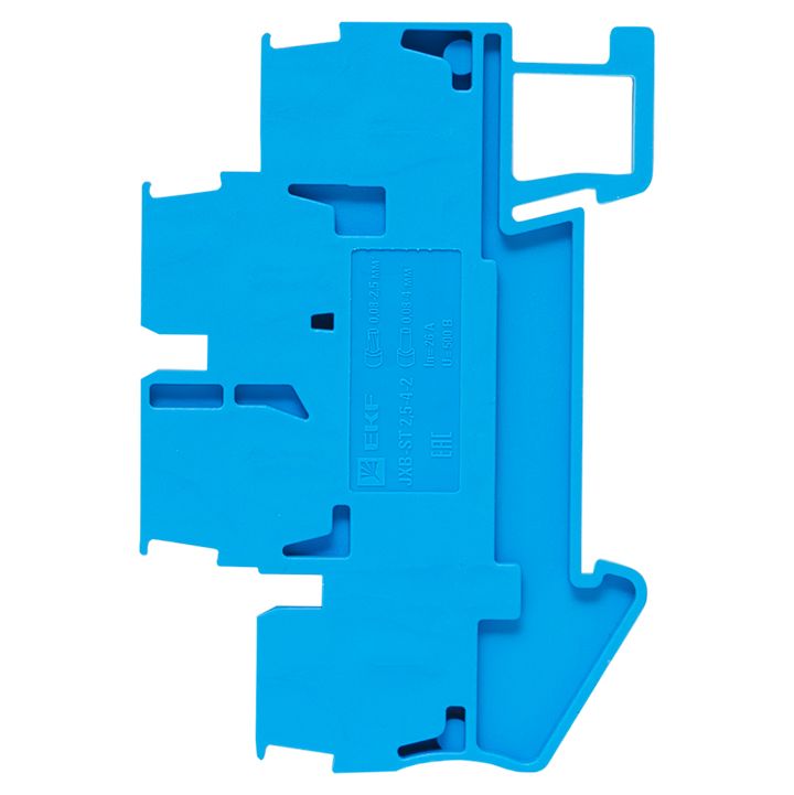 Клемма JXB-ST-2.5 24А plc-jxb-st-2.5-4-2-blue