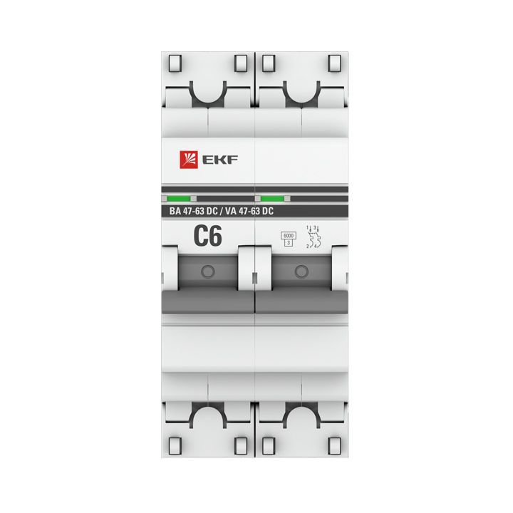 Выключатель автоматический PROxima mcb4763-DC-2-06C-pro