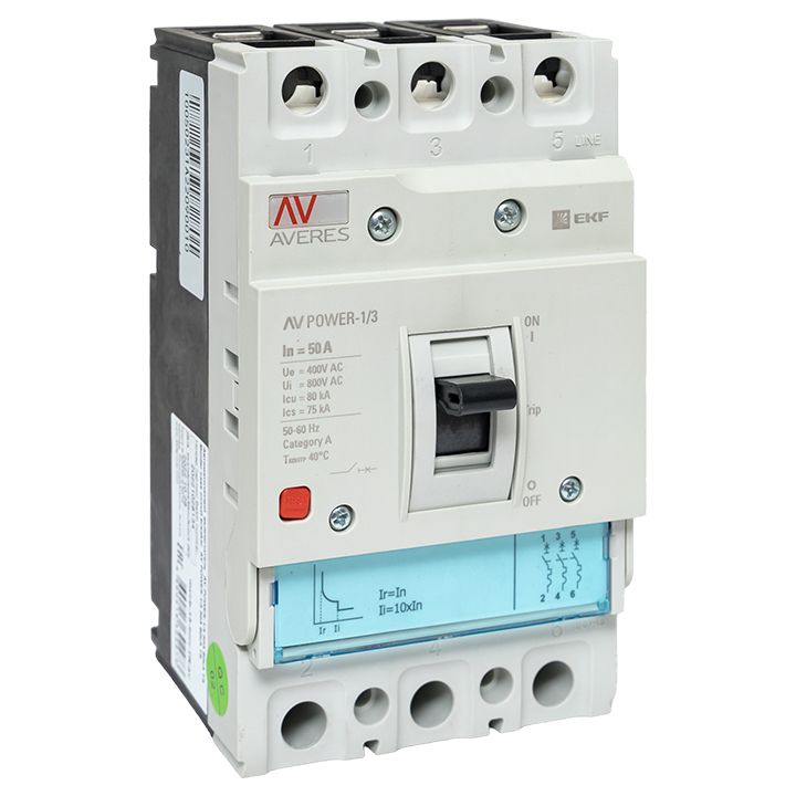 Выключатель автоматический  mccb-13-50H-TR-av