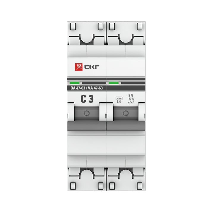 Выключатель автоматический  mcb4763-2-03C-pro