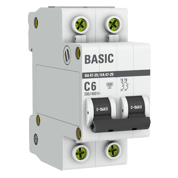 Выключатель автоматический  mcb4729-2-06C