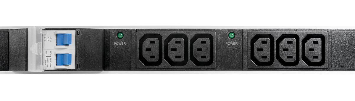 Блок силовых розеток  R-MC1-32-2x2S-2x3C13-2x2C19-A-1420-K