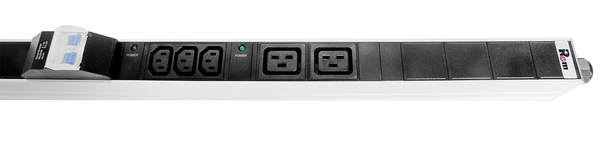 Блок силовых розеток  R-MC1-32-4x3C13-4x2C19-A-1820-K