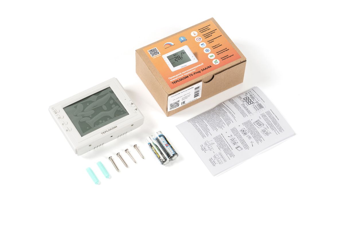 Термостат Teplocom TS-Prog-2AA/8A, 912