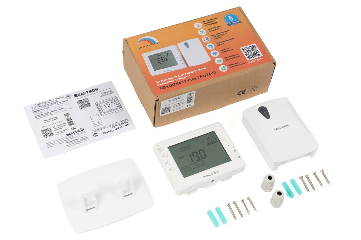 Термостат Teplocom TS-Prog-2AA/3A-RF 915