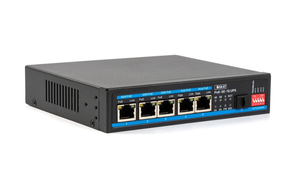 Коммутатор SKAT PoE-UPS-5E-1S 4086