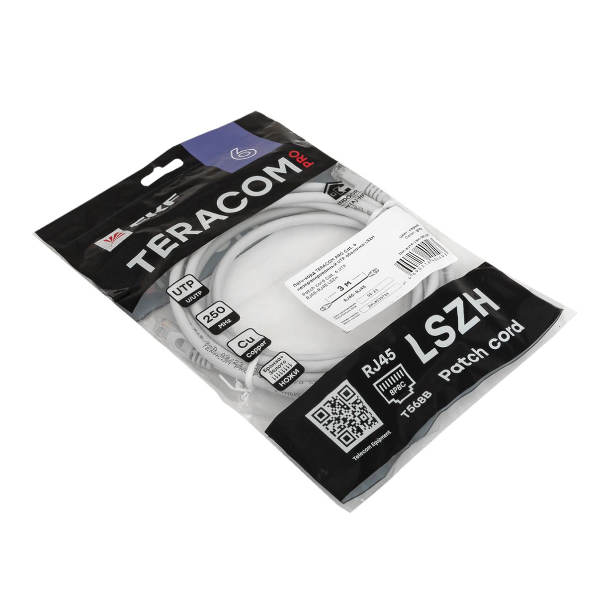 Патч-корд  TRP-6UTP-LSH-3M-GY