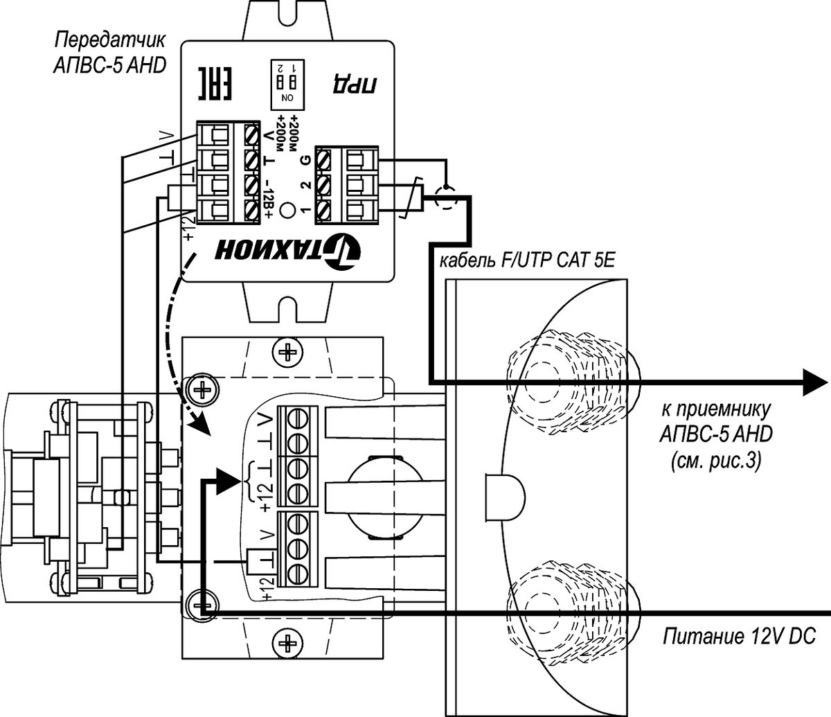 Видеокамера IP ТВК-50MF-5-V2811-12VDC 5AHD 00129