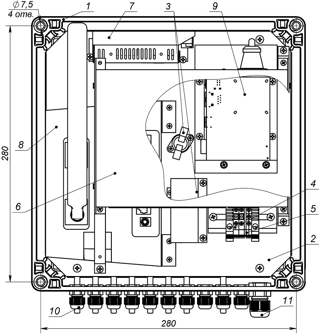 Узел системы видеонаблюдения УСВР-8PoE/GSM/Wi-Fi 40162