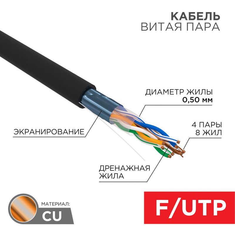 Кабель витая пара  01-0146-1