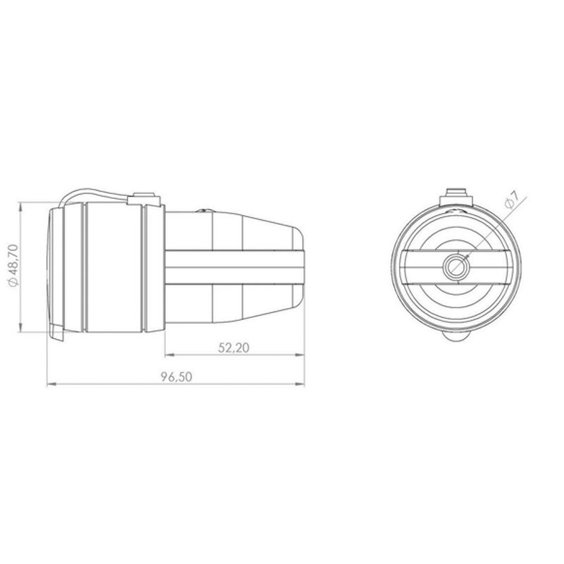 Розетка силовая  111-005