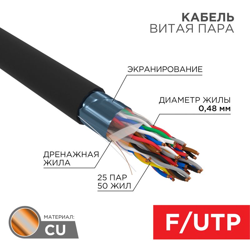 Патч-корд мультимедийный  01-1203
