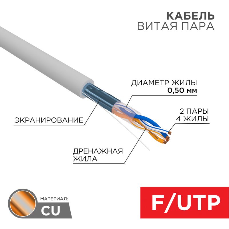 Кабель витая пара  01-0122