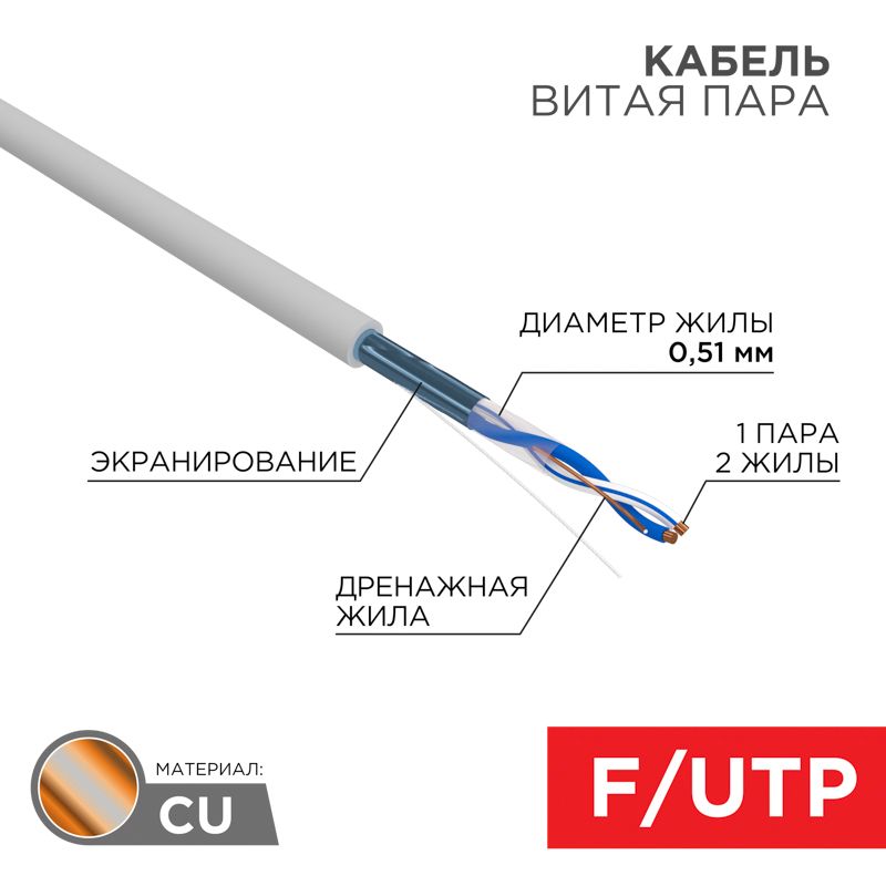 Кабель витая пара  01-0120