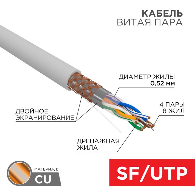 Кабель витая пара  01-0342