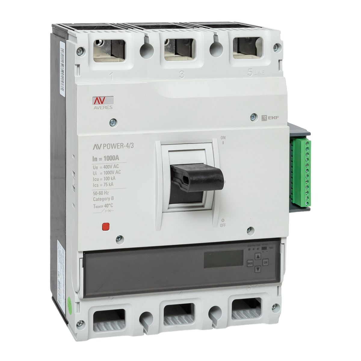 Выключатель автоматический  mccb-43-1000H-6.2-av
