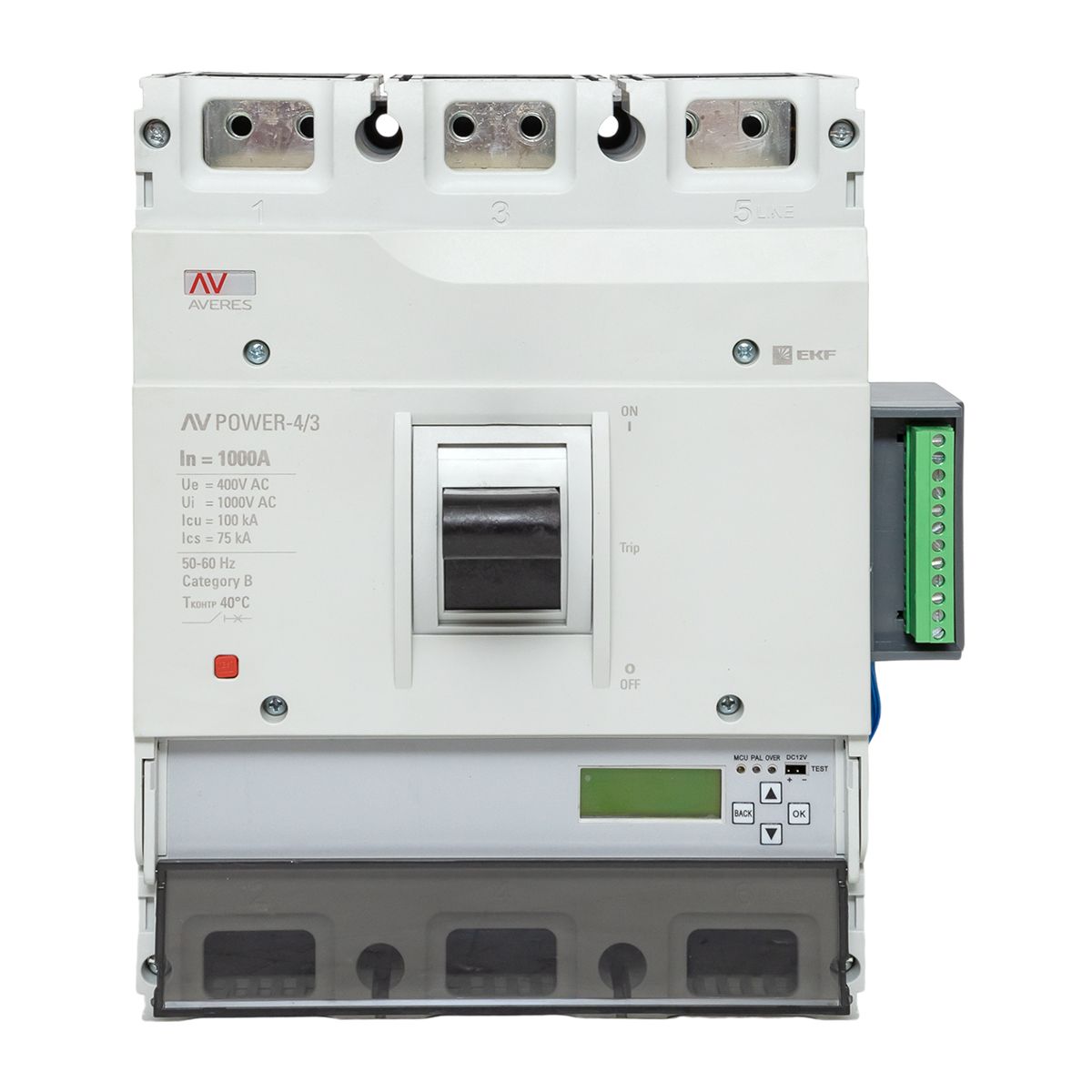 Выключатель автоматический  mccb-43-1000H-6.2-av