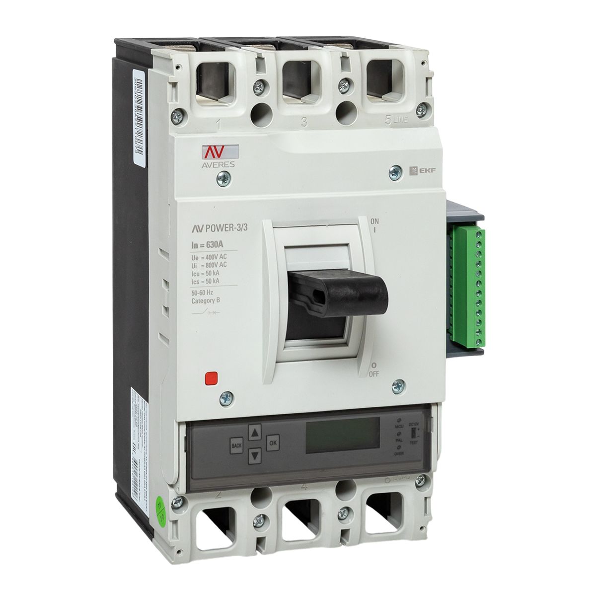 Выключатель автоматический  mccb-33-630-6.2-av
