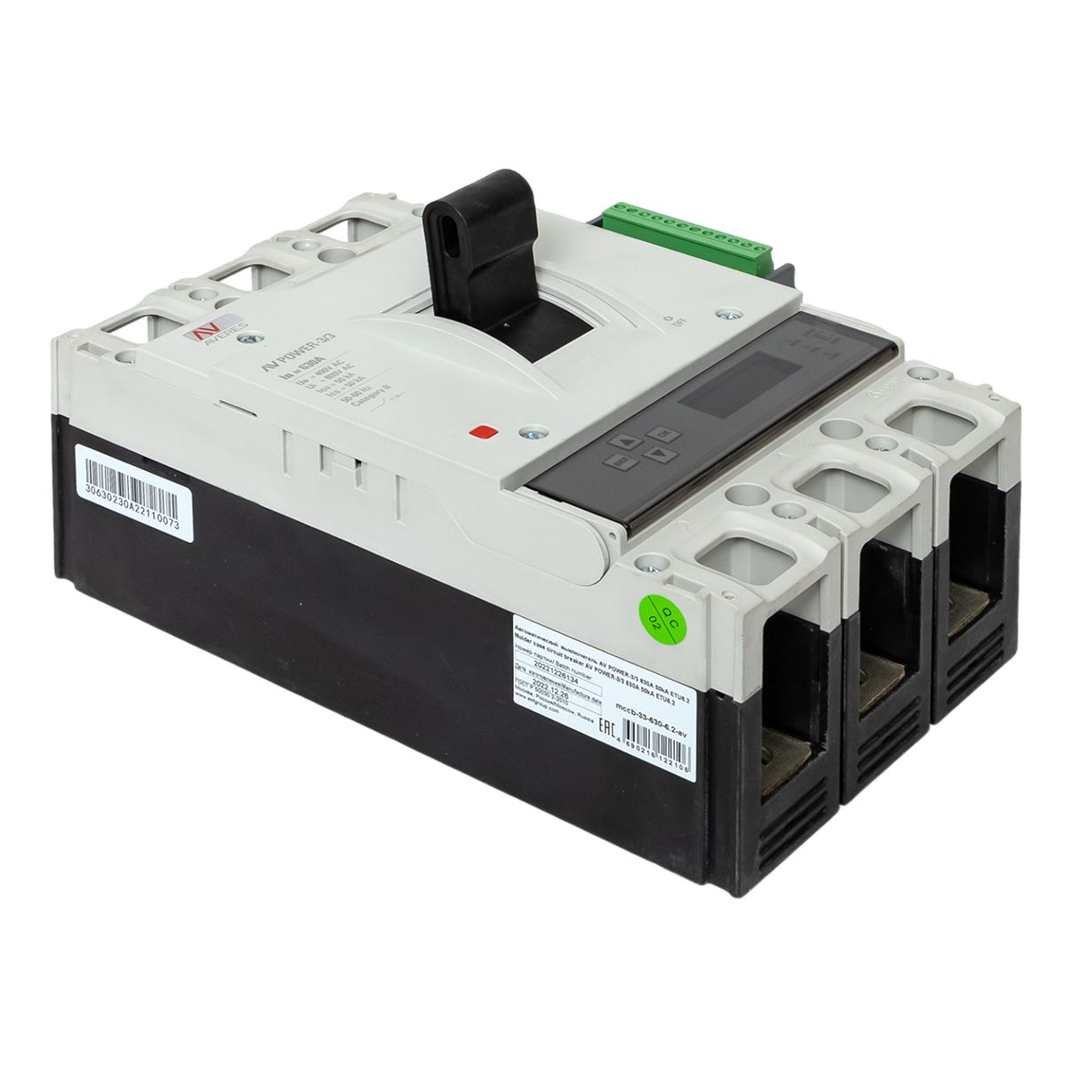 Выключатель автоматический mccb-33-630-6.2-av