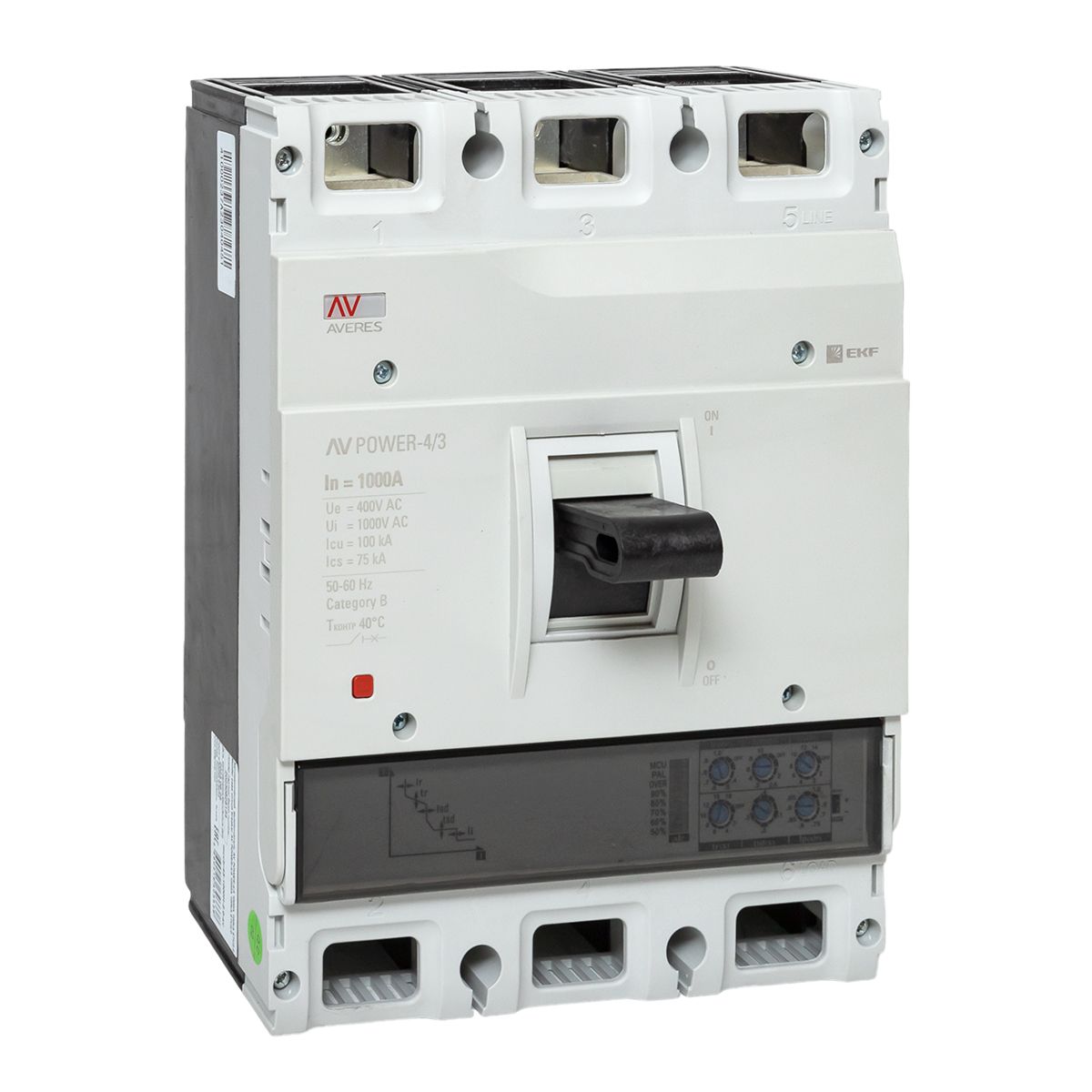 Выключатель автоматический  mccb-43-1000H-2.0-av