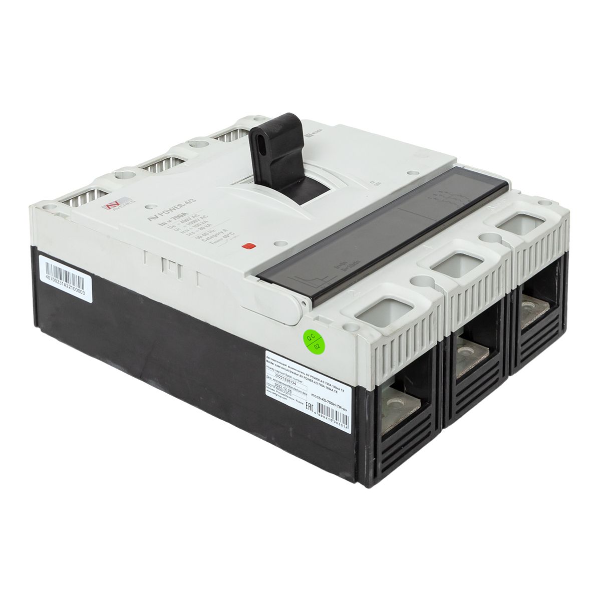 Выключатель автоматический  mccb-43-700H-TR-av